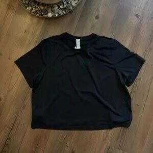 Elegant Black Short Sleeve Women's Tee